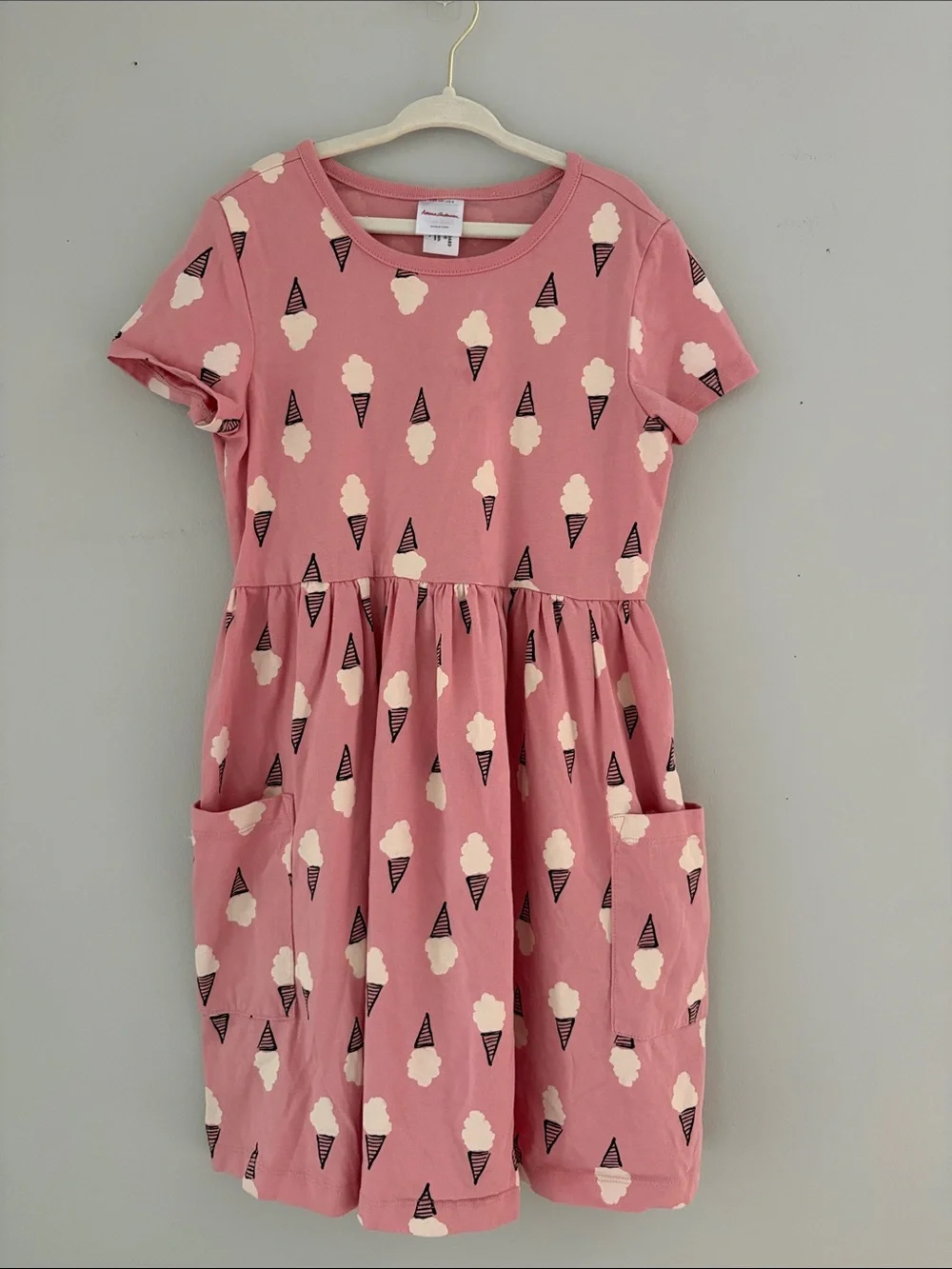 Hanna Andersson Pink Ice Cream Cone Pocket Dress